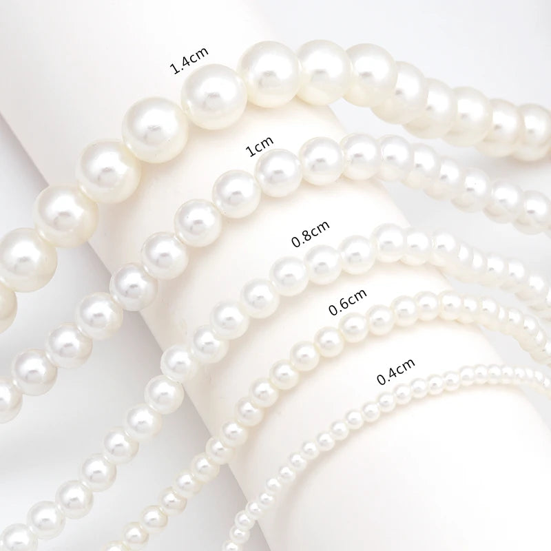 Classic Imitation Pearl Beaded Choker Necklace for Women – Elegant Bridal & Wedding Pearl Collar Necklace