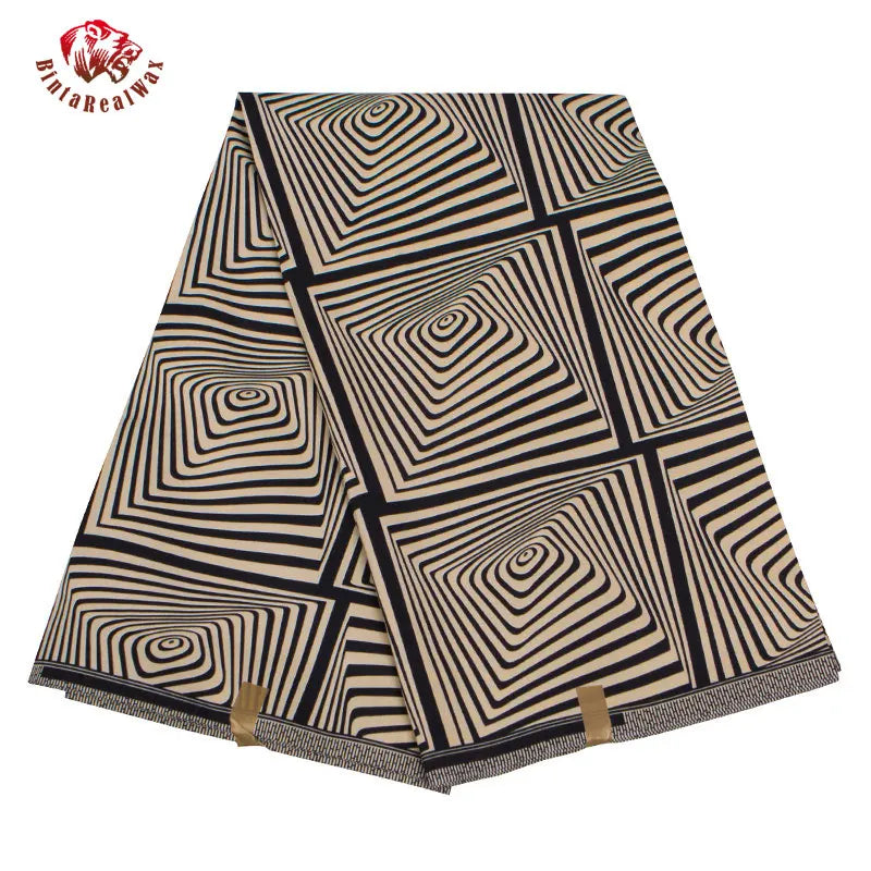 Elariah Ankara Wax Print Fabric – 6 Yards African Batik Polyester Material for Dresses, Sewing & Occasion Wear