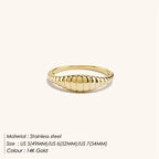 316L Stainless Steel Fashion Ring – Durable, Non-Fading Band for Women