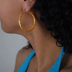 Classic Twisted Round Hoop Earrings – Stainless Steel, Vintage Trend, Gold & Silver