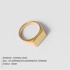 316L Stainless Steel Fashion Ring – Durable, Non-Fading Band for Women