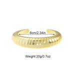 Irregular Geometric Cuff Bangle Bracelet for Women – Bold Statement Fashion Bracelet, Trendy Open Cuff Jewelry
