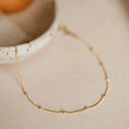Minimalist Stainless Steel Bead Anklet for Women – Adjustable Gold, Silver & Rose Gold Chain Anklet Bracelet