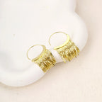Gold Bling Tassel Statement Earrings – Elegant Long Drop Design for Women