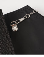 Elariah Shimmer Envelope Clutch Bag – Silver Glitter Evening Handbag with Chain Strap for Weddings & Party Wear