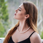 Classic Imitation Pearl Beaded Choker Necklace for Women – Elegant Bridal & Wedding Pearl Collar Necklace