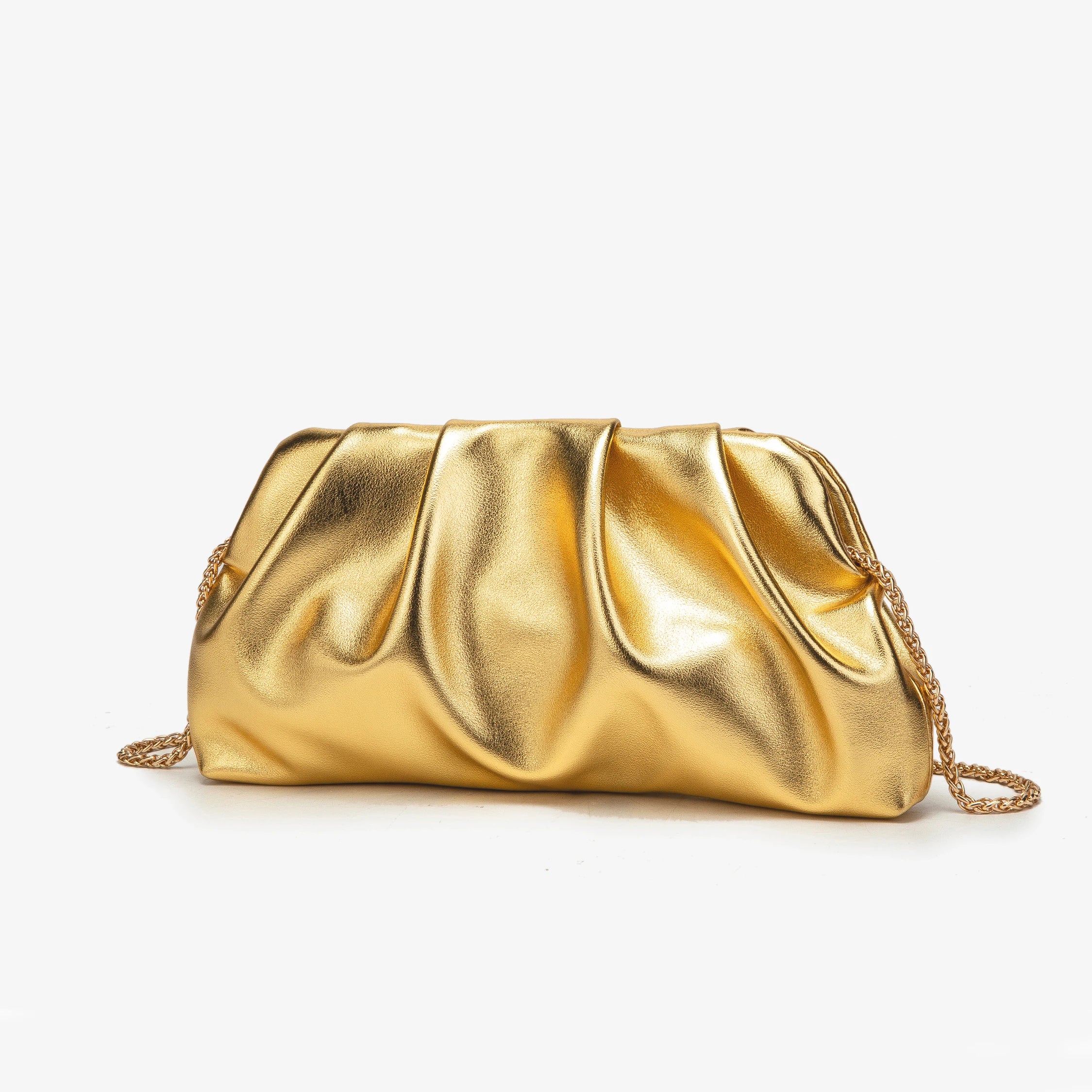 Elariah Luxury Chain Shoulder Clutch Bag – Elegant PU Leather Evening Purse for Weddings & Parties