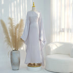 Elariah Shimmering Eid Kaftan Abaya – Extra Loose Fit Butterfly Sleeve Maxi Dress for Ramadan, Evening & Party Wear