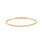 Adjustable Gold Plated Stainless Steel Anklet for Women – Waterproof Classic Chain Anklet 20+3cm | ELARIAH