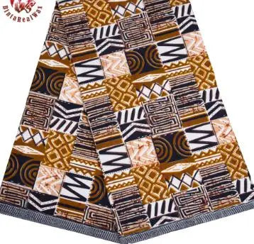 Elariah Ankara Wax Print Fabric – 6 Yards African Batik Polyester Material for Dresses, Sewing & Occasion Wear