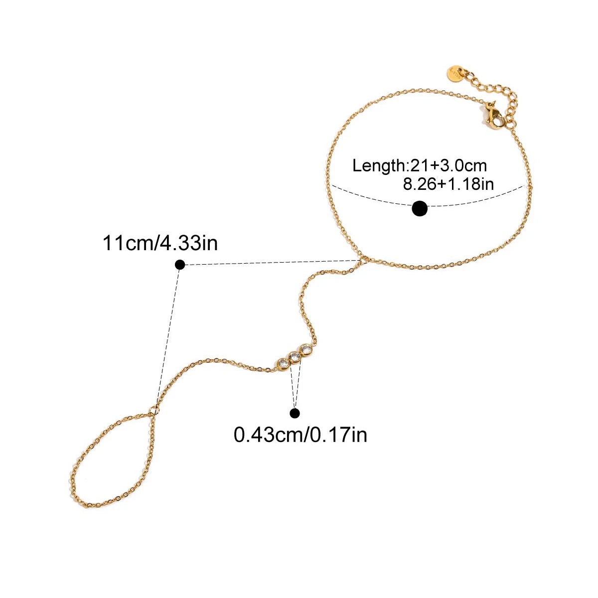 Classic Cubic Zirconia Stainless Steel Anklet for Women – Elegant Geometric Crystal Chain Anklet, Minimalist Summer Jewelry