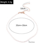 Classic Imitation Pearl Beaded Choker Necklace for Women – Elegant Bridal & Wedding Pearl Collar Necklace