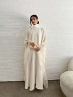 Elegant Middle Eastern Abaya Kaftan – Loose Fit Full Sleeve Modest Maxi Dress for Evening & Occasion Wear