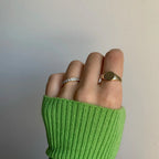 316L Stainless Steel Fashion Ring – Durable, Non-Fading Band for Women