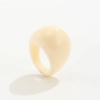 Vintage Irregular Acrylic Resin Ring for Women – Boho Geometric Statement Ring, Smooth Aesthetic Fashion Jewelry