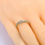 JeeMango Double Circle Stainless Steel Ring for Women – 18K Gold Plated, Waterproof, Trendy Fashion Jewelry