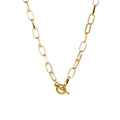 Stainless Steel Thick Chain Necklace – Unisex Punk Choker Jewelry for Women & Men