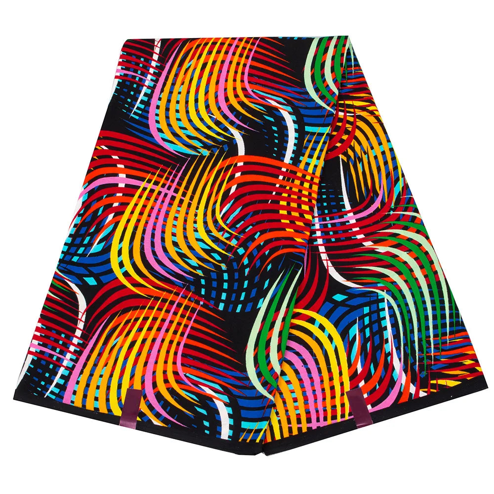 Elariah Ankara Wax Print Fabric – 6 Yards African Batik Polyester Material for Dresses, Sewing & Occasion Wear