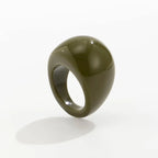 Vintage Irregular Acrylic Resin Ring for Women – Boho Geometric Statement Ring, Smooth Aesthetic Fashion Jewelry