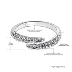 JeeMango Double Circle Stainless Steel Ring for Women – 18K Gold Plated, Waterproof, Trendy Fashion Jewelry