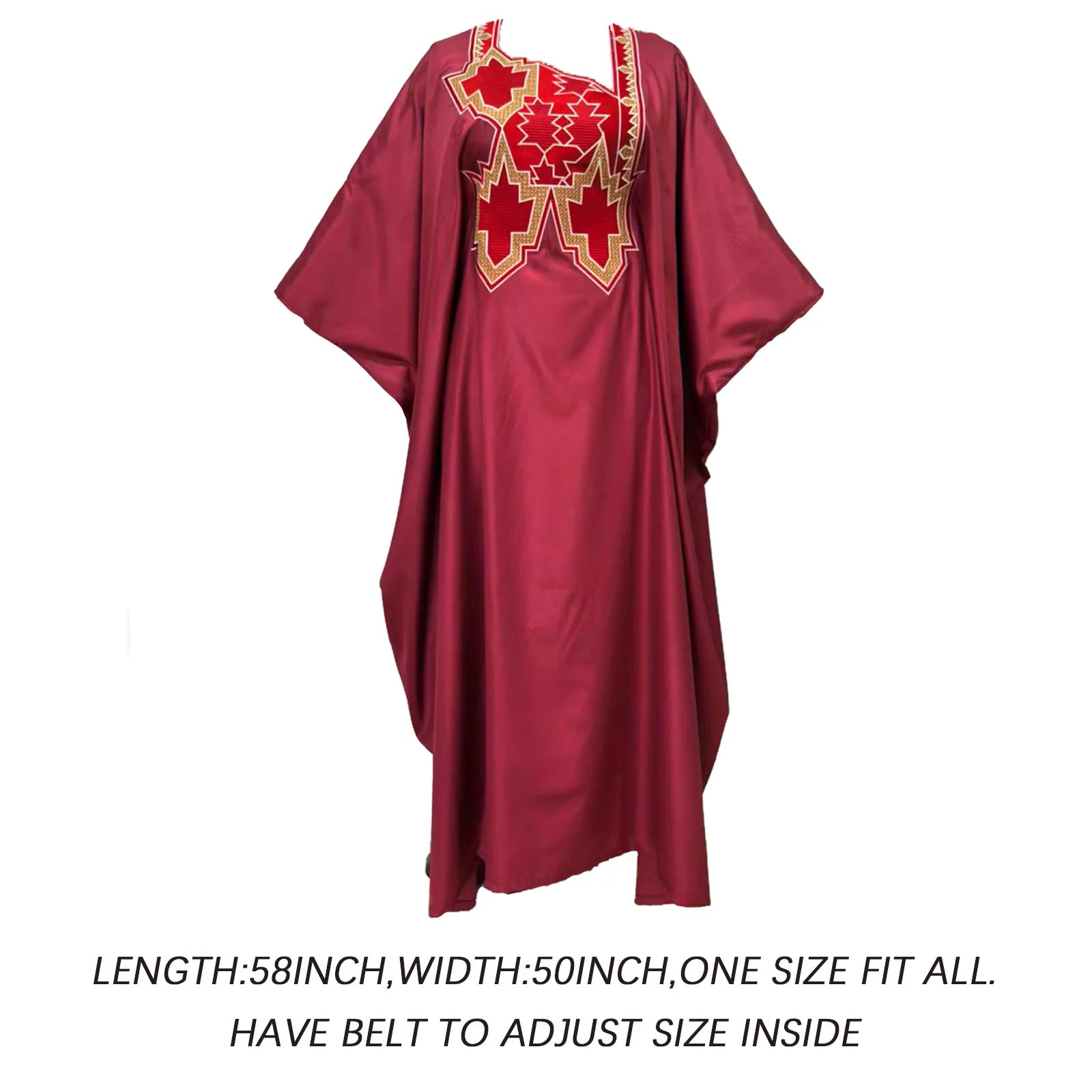 Elegant Embroidered African Abaya Dress – Plus Size Dashiki Boubou for Women | Party & Church Wear
