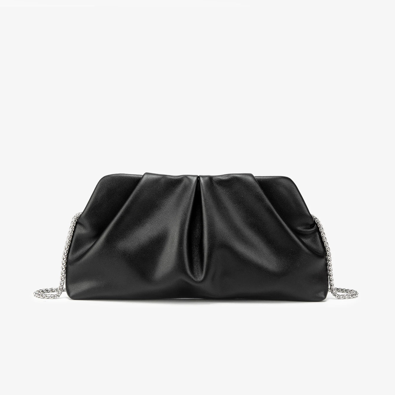 Elariah Luxury Chain Shoulder Clutch Bag – Elegant PU Leather Evening Purse for Weddings & Parties