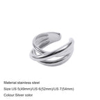 316L Stainless Steel Fashion Ring – Durable, Non-Fading Band for Women