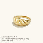 316L Stainless Steel Fashion Ring – Durable, Non-Fading Band for Women