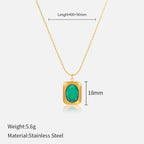 French Vintage Star & Moon Necklace – 316L Stainless Steel Celestial Pendant Chain (Unisex, Gold Tone) | ELARIAH