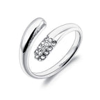JeeMango Double Circle Stainless Steel Ring for Women – 18K Gold Plated, Waterproof, Trendy Fashion Jewelry