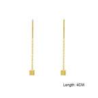 Elegant Pearl Long Tassel Drop Earrings – Fashion Metal Chain Jewelry for Women